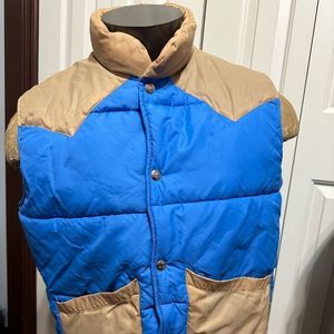 Miller Outerwear Denver Colorado Button Down Mens Large Puffer Vest